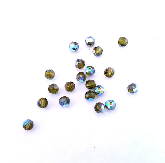 Aquamarine (Preciosa color), Czech Glass Beads, Machine Cut