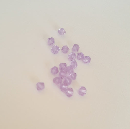 swarovski 4mm violet bicone beads