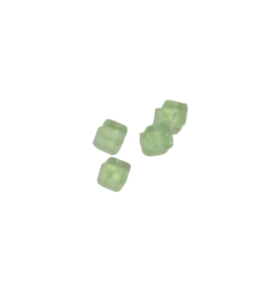4mm small cube light green square crystal swarovski beads loose.