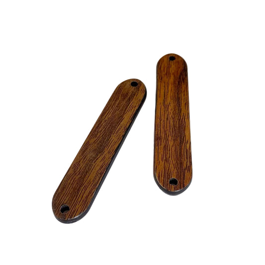 Wooden Spacer Beads Extra Long 65x12mm | Pack of 2