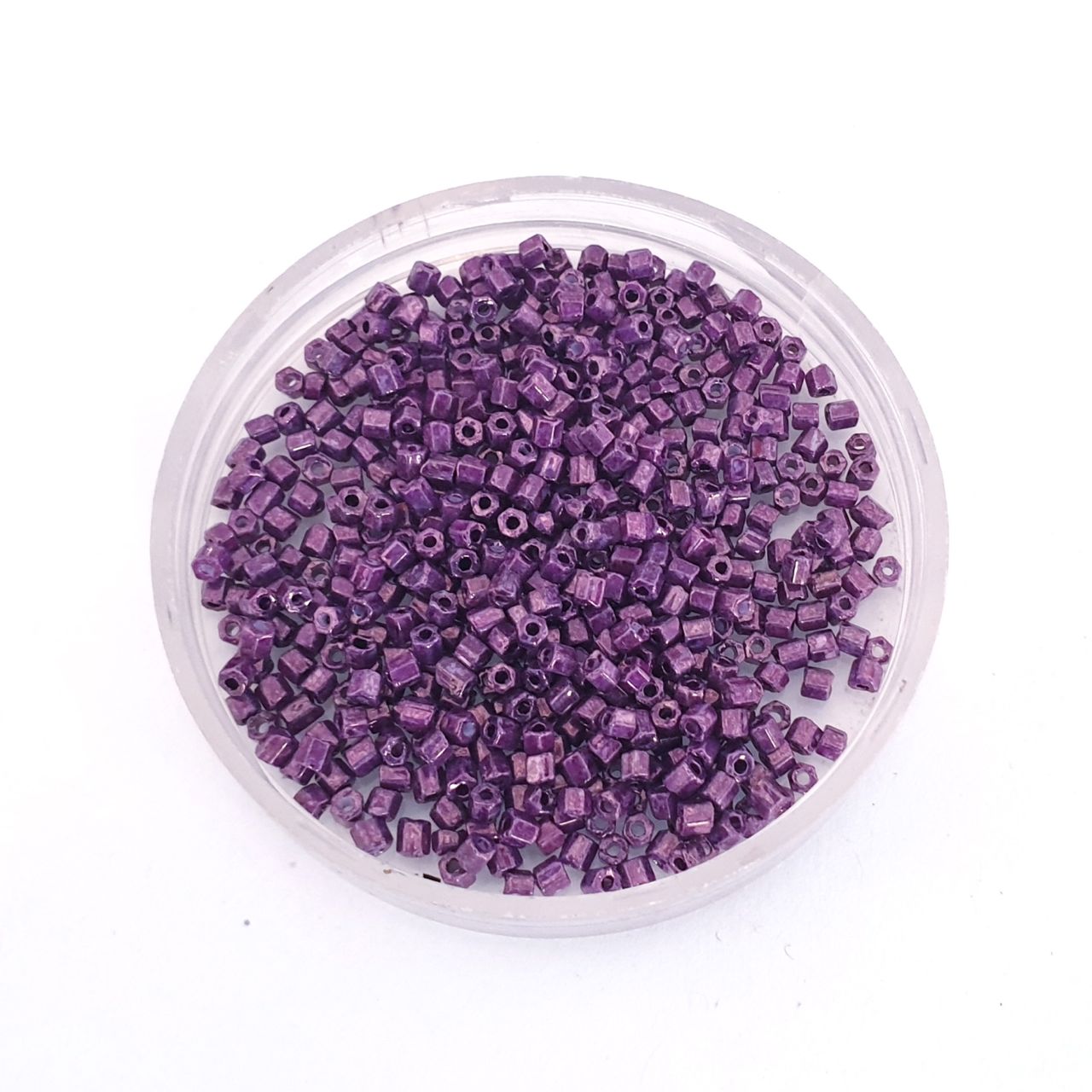 10 0 Amethyst Metallic Two Cut Hex Czech Seed Bead