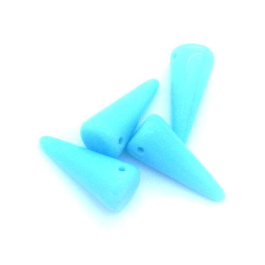Turquoise Spike Top Drilled 9x21mm