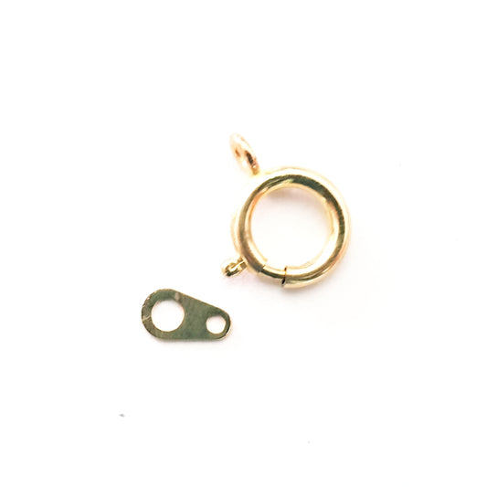 Jewellery Clasp Bolt Ring and Tag Brass 10mm