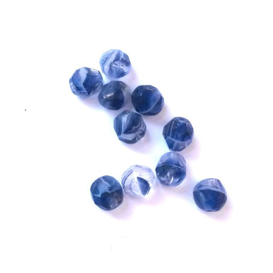 8mm Royal Mix Czech Fire Polished Glass Crystal Bead