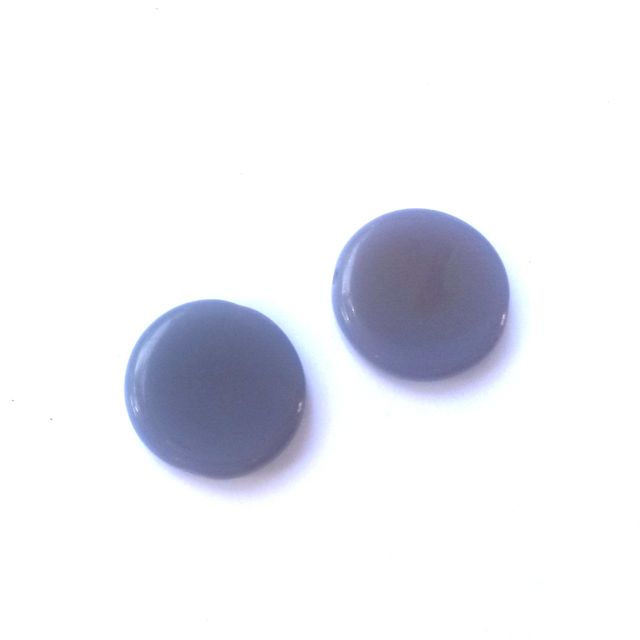 Coin 17mm Opaque Amethyst Czech Glass Bead