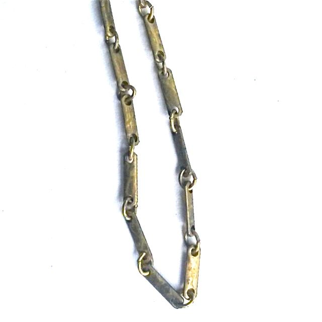 Build Your Own Jewellery Chain: Bar Linked Brass Vintage 75cm