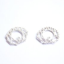 Filigree Drop Sterling Silver 20mm