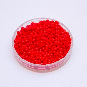 8 0 Czech Seed Bead Red Opaque