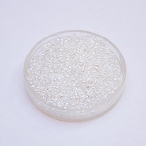 8 0 Czech Seed Bead Clear Trans Lustred