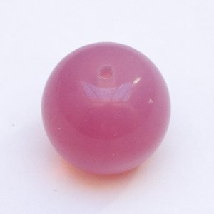 Pink Round 25mm Opalino Czech Glass Bead