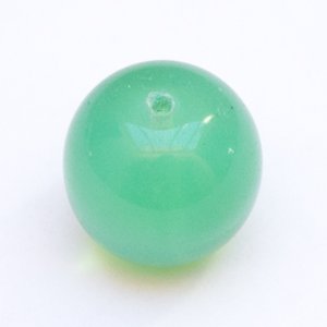Aqua Round 25mm Opalino Czech Glass Bead