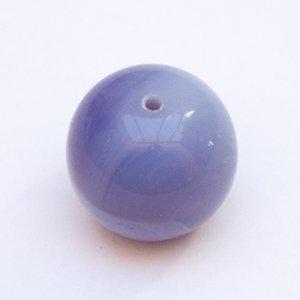Amethyst Round 25mm Opalino Czech Glass Bead