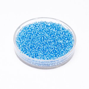 11 0 Czech Seed Bead Turquoise - Light Transparent Lustred