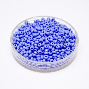 8 0 Czech Glass Seed Bead Bead Blue - Mid Opaque