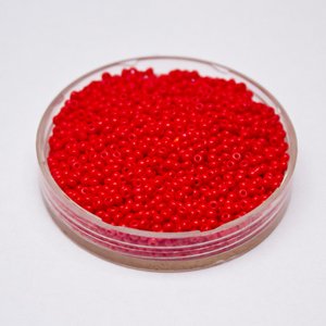 11 0 Red Opaque Czech Seed Beads