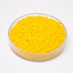 11 0 Czech Seed Bead Yellow Matt Opaque