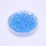 5 0 4.5mm Aquamarine Transparent Czech Seed Bead