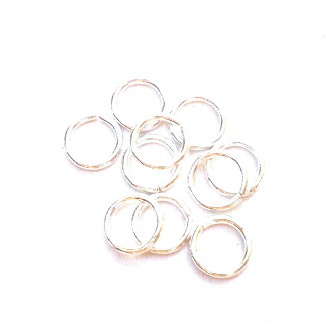 Jump Ring Round 10mm Silver Plated