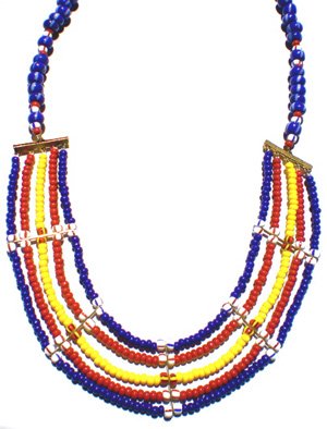DIY Beaded Collar Massai Multi Colour