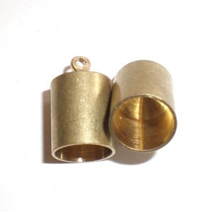 End Cap Raw Brass 8mm