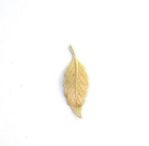 Leaf Left Brass Stamping 35mm
