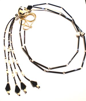 DIY Kit Long Beaded Necklace Tassel