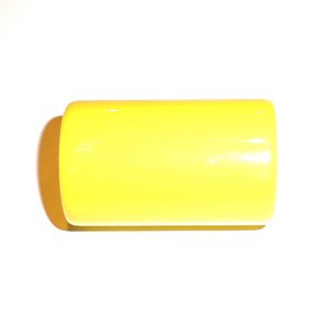 Lucite Bead Yellow Barrel 31x19mm