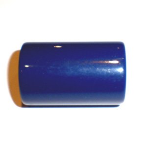 Lucite Bead Navy Blue Barrel 31x19mm