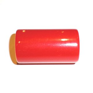 Lucite Bead Red Large Barrel 34x19mm