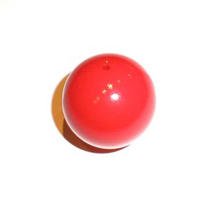 Lucite Bead Red Round 20mm