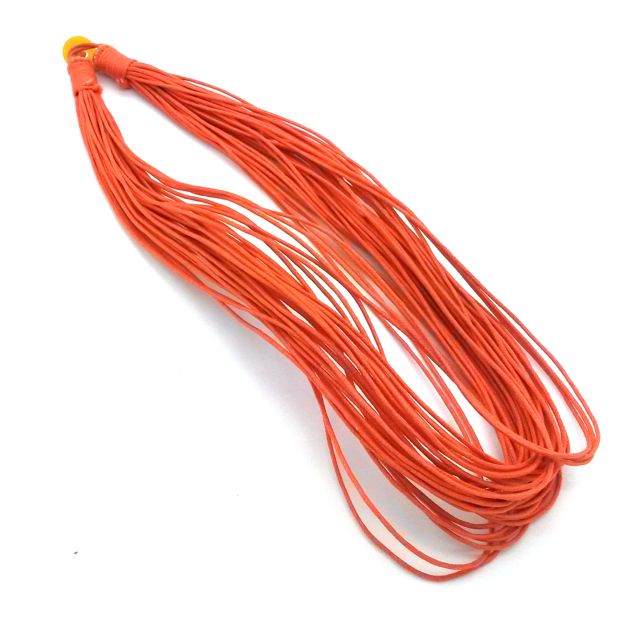 Cord Multi Strand Necklace Orange 41cm 16"