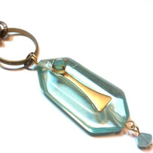 Femme Luxe Pendant Stone Swarovski Crystal Pacific Opal