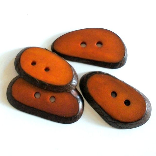Tagua Nut Button Brown