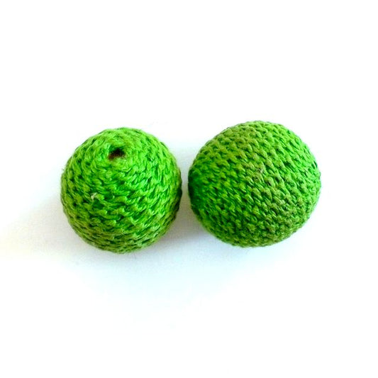 Crochet Bead Green 25mm