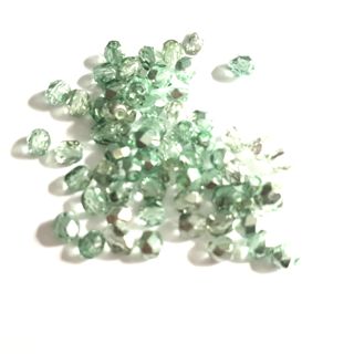 4mm Green Mint Apollo Czech Fire Polished Bead