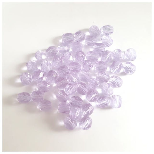 6mm Alexandrite Transparent Czech Fire Polished Bead