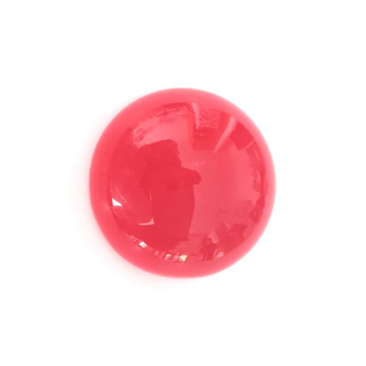 Cabochon Plastic Round 30mm Red