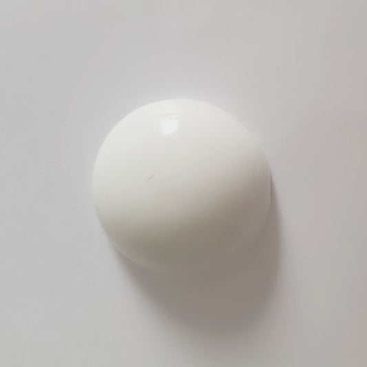 Cabochon Plastic Round 30mm White