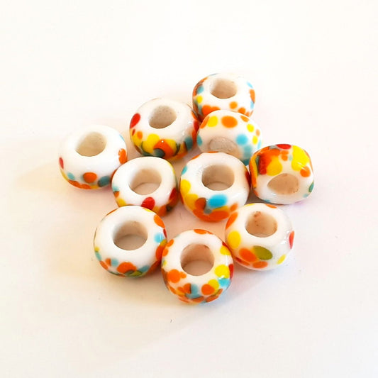 Japanese Glass Pony Bead 11x6mm