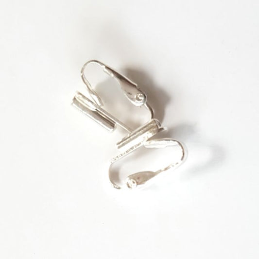 Clip On Earring Converter Silver Plate