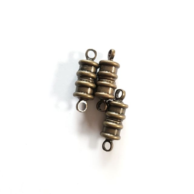 Jewellery Clasp Magnetic Antique Brass 15mm