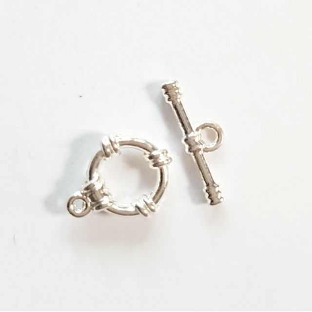 Jewellery DIY Findings Small Fob Clasp Silver Plate 10x15mm