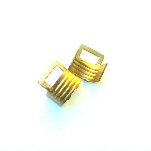 Leather End Extra Large Brass 10x14mm