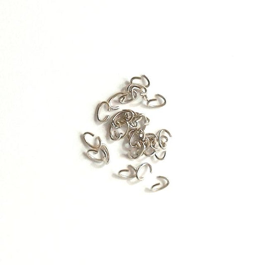 Jump Ring Oval 4x6mm Nickel Colour