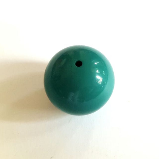 Lucite Bead Teal Round 22mm
