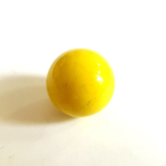 Lucite Bead Yellow Round 22mm