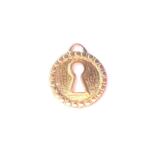 Charm Lock Gold Plated 50mm