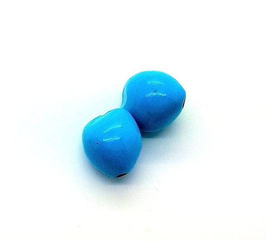 Kakui Nut Hawaiian Bead Turquoise 25-30mm