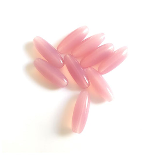 Pink Oval 16x6mm Opalino