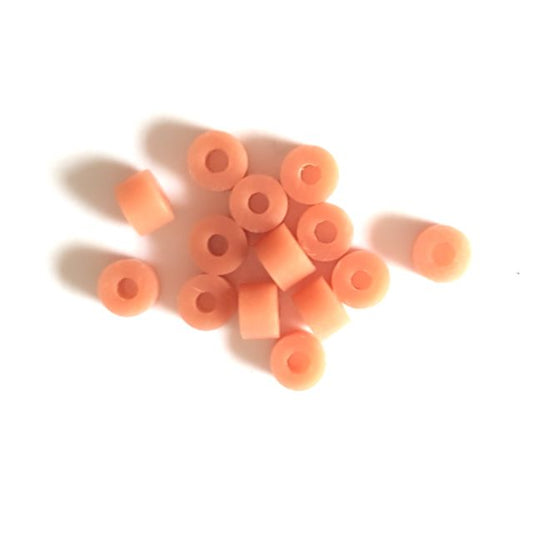 Lucite Bead Pink Coral Heishe 4x3mm